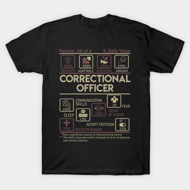 Correctional Officer T Shirt - Multitasking Daily Value Gift Item Tee T-Shirt by candicekeely6155